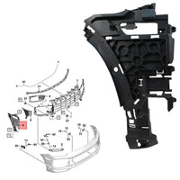 Front Bumper Bracket Set Right 9Y0807178 & Left 9Y0807177 Compatible With Porsche Cayenne (2018-2020) Tag No.429