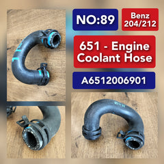 Coolant Hose Pipe A6512006901 For MERCEDES-BENZ A-CLASS W176 & B-CLASS W246, GLA-CLASS X156, C-CLASS W204 W205, E-CLASS  W212  Tag-H-89