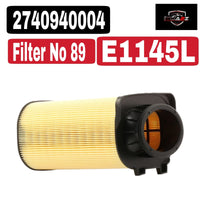 Air Filter E1145L & A2740940004 & LX3775 Compatible With MERCEDES-BENZ C-CLASS (W205) & C-CLASS Convertible (A205) Tag No.89