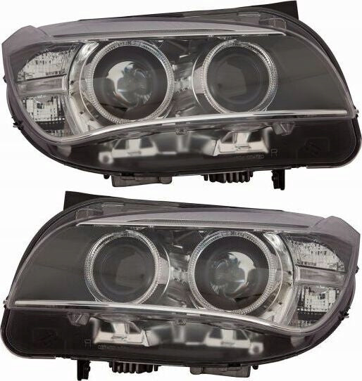 Complete Headlight Assy Left 63117290261 & Right 63117290262 (Without Blaster) Compatible With  BMW X1 (E84) LCI (2013-2015) Tag No.53