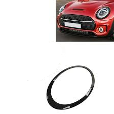 Headlight Chrome Bezel Ring Trim Left 51138739497 & Right 51138739498 Compatible With MINI F54 (Glossy Black 2019-2022)