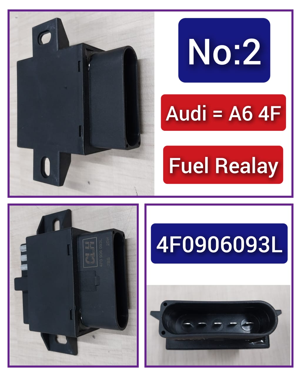 Fuel Pump Control Module  4F0906093L 4F0906093G 4F0906093C 4F0906093B Compatible with AUDI A6 4F  Tag-FR-02