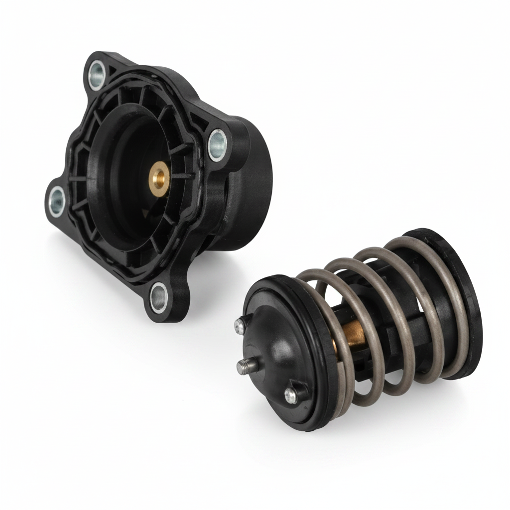 Thermostat Housing Assembly 11517805191 11517805192 Compatible With BMW 3 Series E90 & 5 Series E60, X1 E84  Tag-E-96