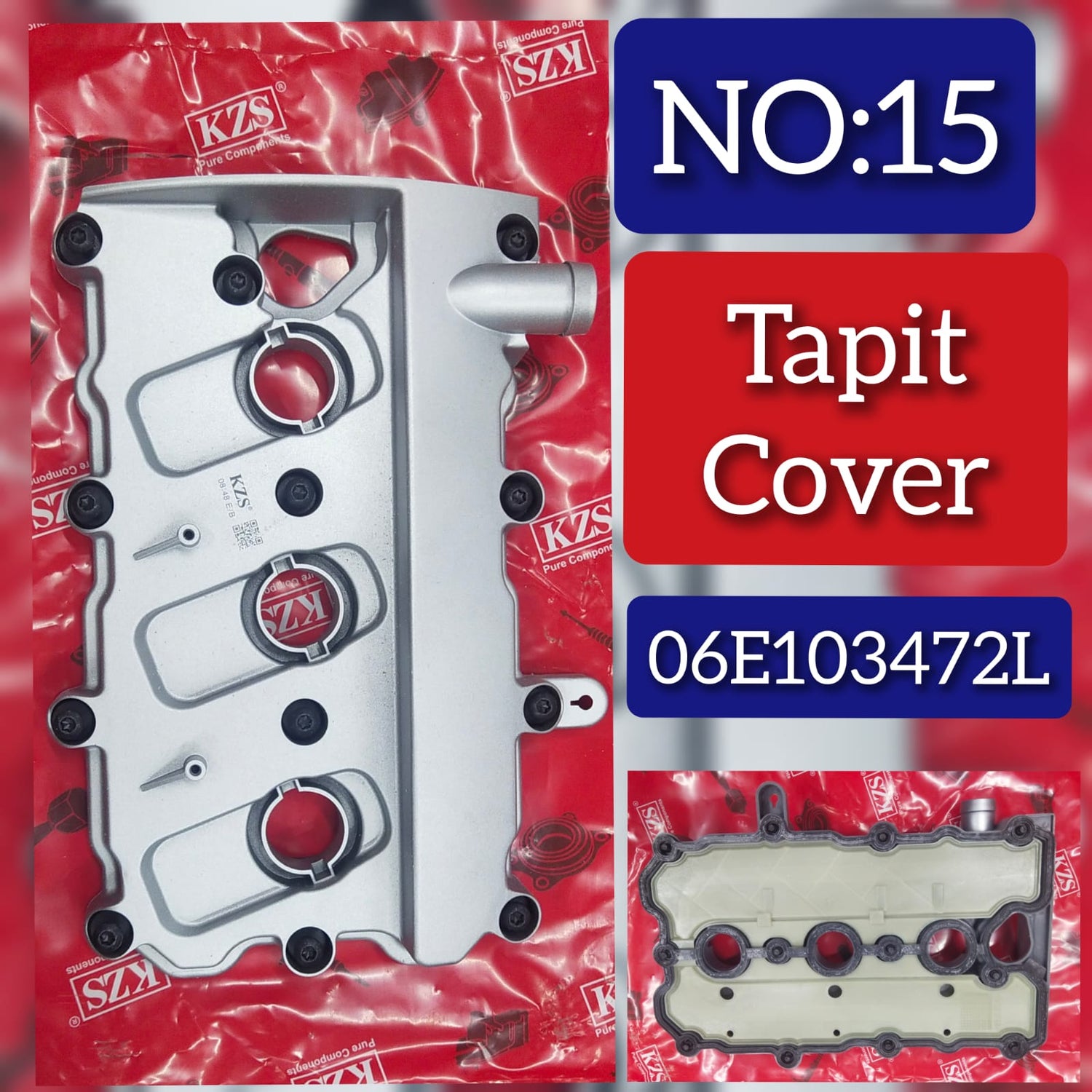 Tappet Cover (Cylinder Head Valve Cover) Right 06E103472L 06E103472G 06E103472J For AUDI A4 A6 A8 Tag-T-15