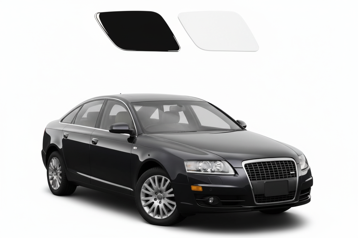 Headlight Washer Cover Cap Left 4F0955275 Right 4F0955276 Compatible With AUDI A6 C6 (2005-2008)