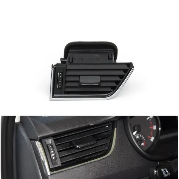 Black Ac Vent Grille Assembly Center 5E0820951  Right 5E0820951  Left 3VD819701  Rear 5ED819203 Left 5E0819701-A  Right 5E0819702-A Compatible With Skoda Octavia (New Model)