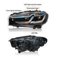 Complete Headlight Assy Set (Upgrade To Xenon) Plug And Play No Need To Change Bumper Compatible With BMW F15 (2014-18) Tag No.5