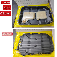 Transmission Oil Pan 7252703707 Compatible With  MERCEDES-BENZ C-CLASS W205 & CLS C218 & E-CLASS W213 & GLC X253 & GLE V167 & GLE W166 & GLS X167 &  S-CLASS W222 Tag-OP-08
