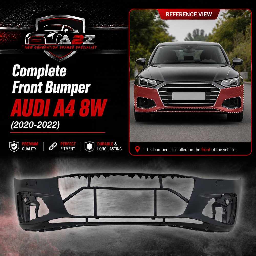 Complete Front Bumper 8W0807065AE 8W0807065AB 8WD807065AB Compatible With AUDI A4 8W (2020-2022) Tag No.23