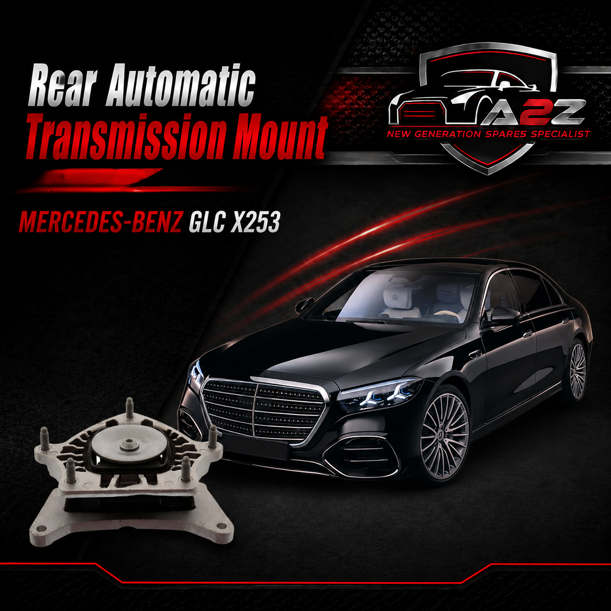 Rear Automatic Transmission Mount 2052402500 A2052402500 Compatible With MERCEDES-BENZ GLC X253