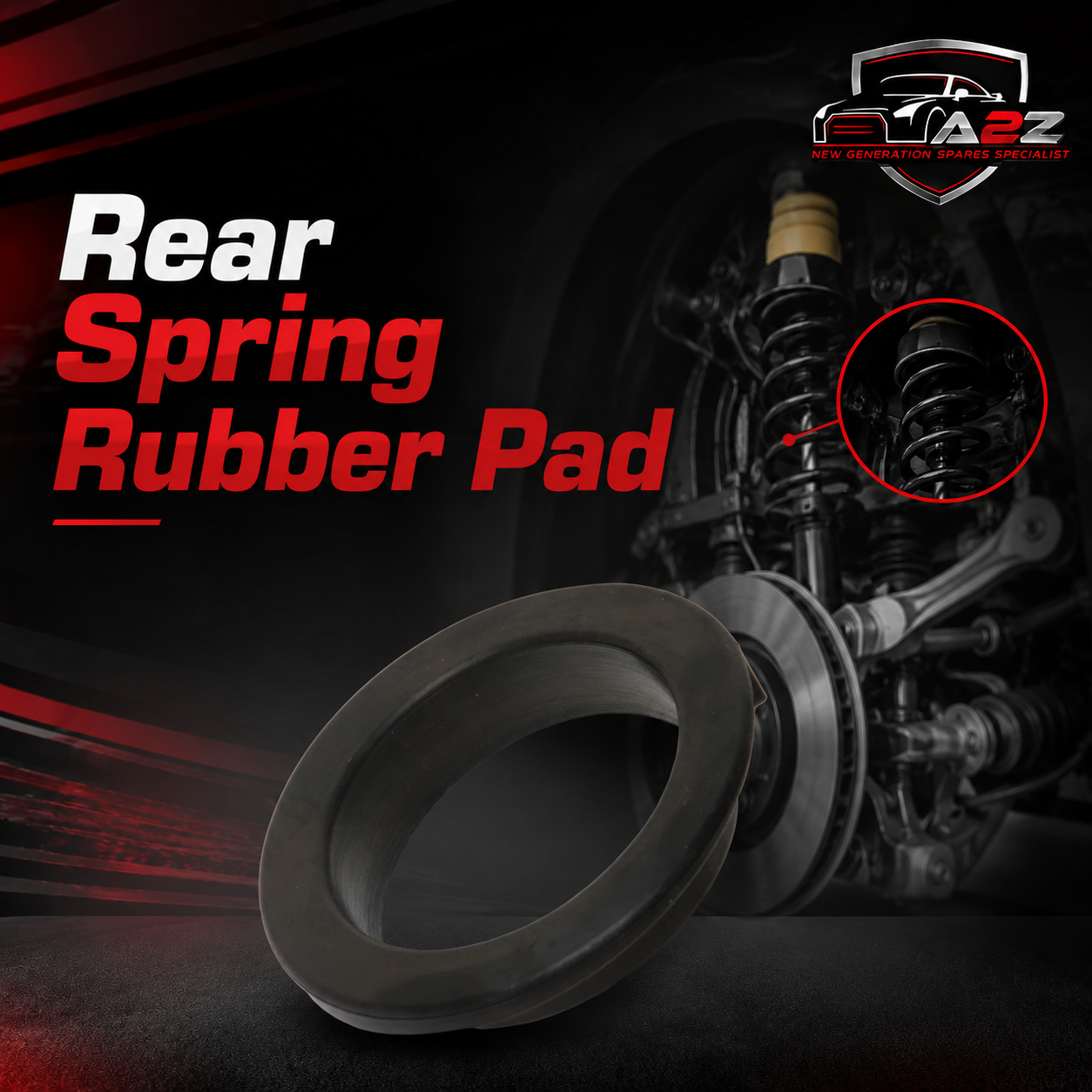 Rear Spring Rubber Pad 33531133671 Compatible With BMW E60 E63 E66