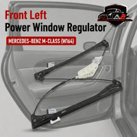 Front Left Power Window Regulator 1647201579 A1647201579 Compatible with MERCEDES-BENZ M-CLASS (W164)