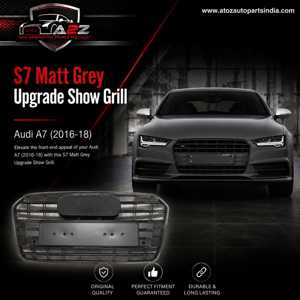 S7 Matt Grey Upgrade Show Grill Compatible With Audi = A7 (2016-18) Tag No.231