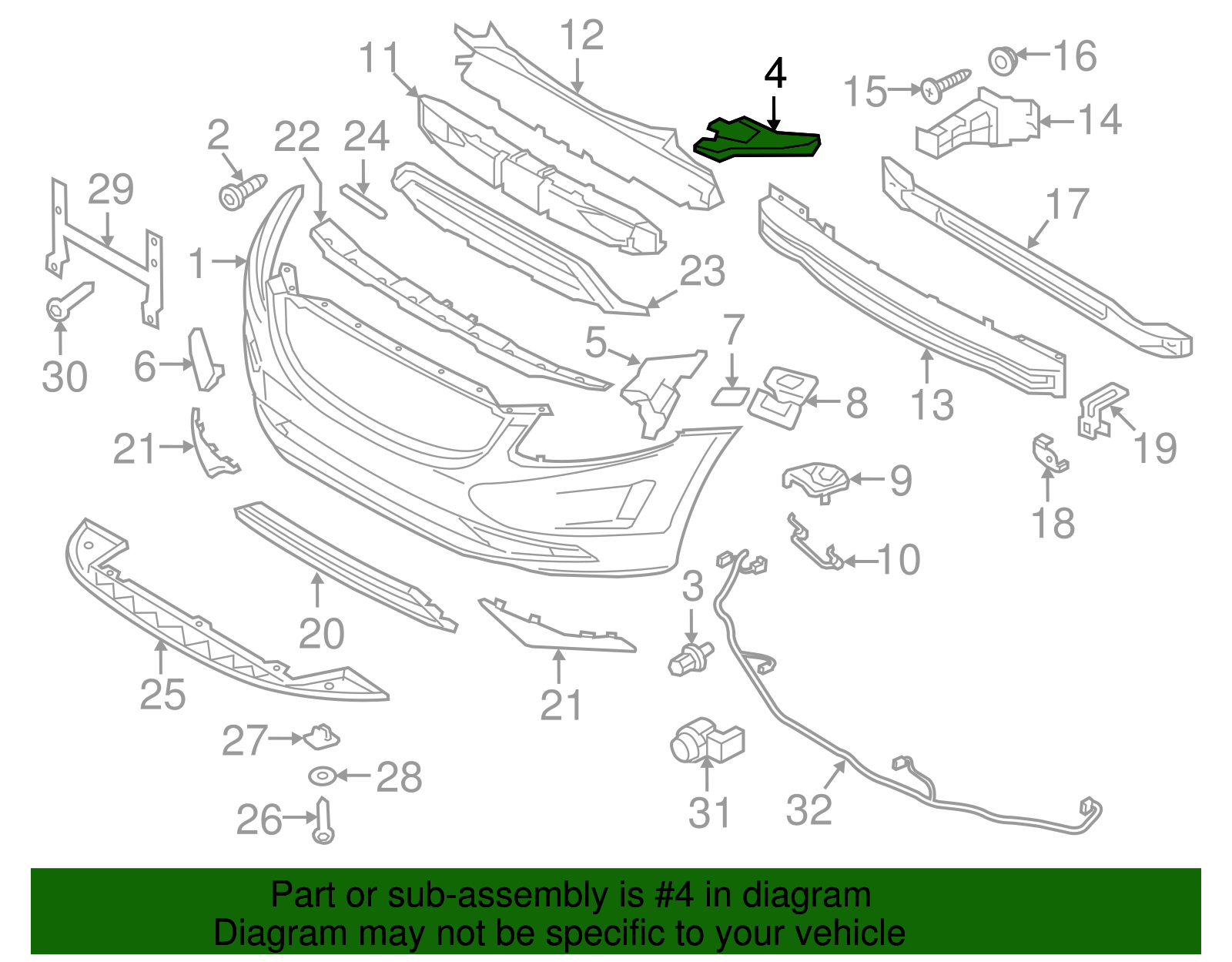 Headlight Bracket Set Left 31383885 & Right 31383886 Compatible With VOLVO XC60 (2014-2017) Tag No.2612