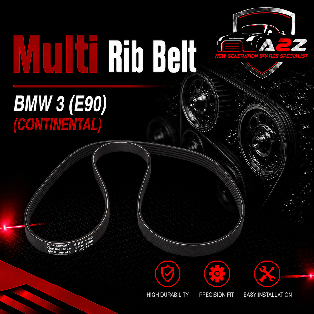 Multi Rib Belt 6PK1780 11288507416 Compatible With BMW 3 (E90) (CONTINENTAL)