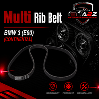 Multi Rib Belt 6PK1780 11288507416 Compatible With BMW 3 (E90) (CONTINENTAL)