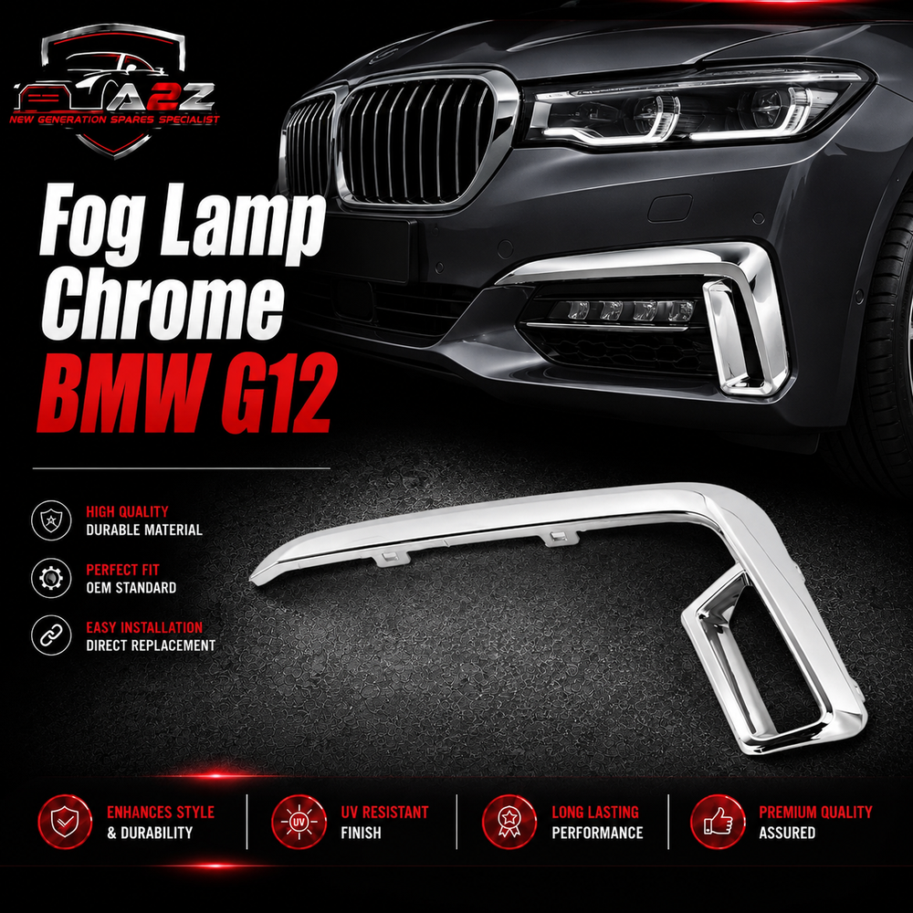 Fog Lamp Chrome Left 51118079585 & Right 51118079586 Compatible With BMW G12 Tag No.473