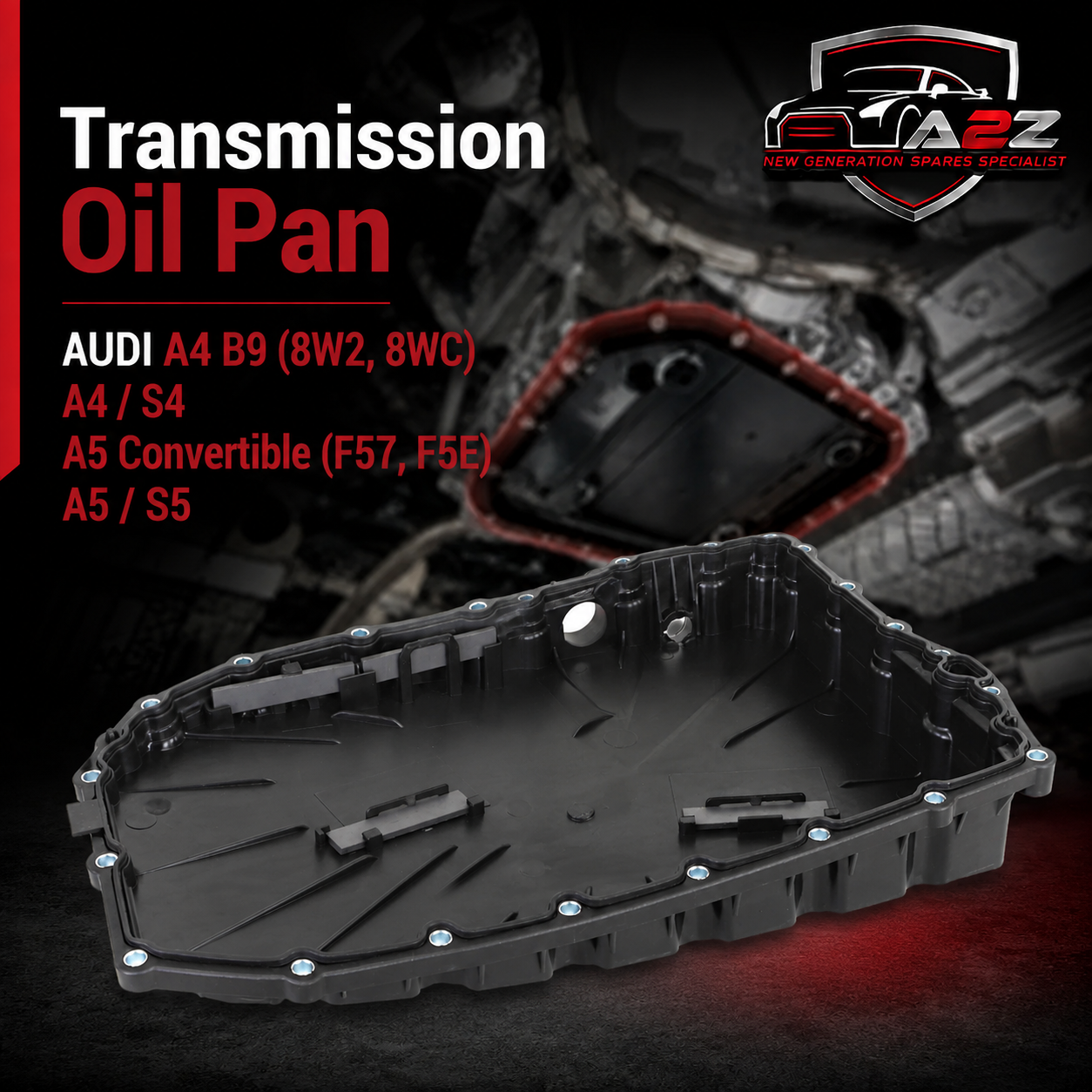 Transmission Oil Pan 0CK321359K 0CK321359L 0CK321359M Compatible With AUDI A4 B9 (8W2, 8WC) | A4 / S4 A5 Convertible (F57, F5E) | A5 / S5