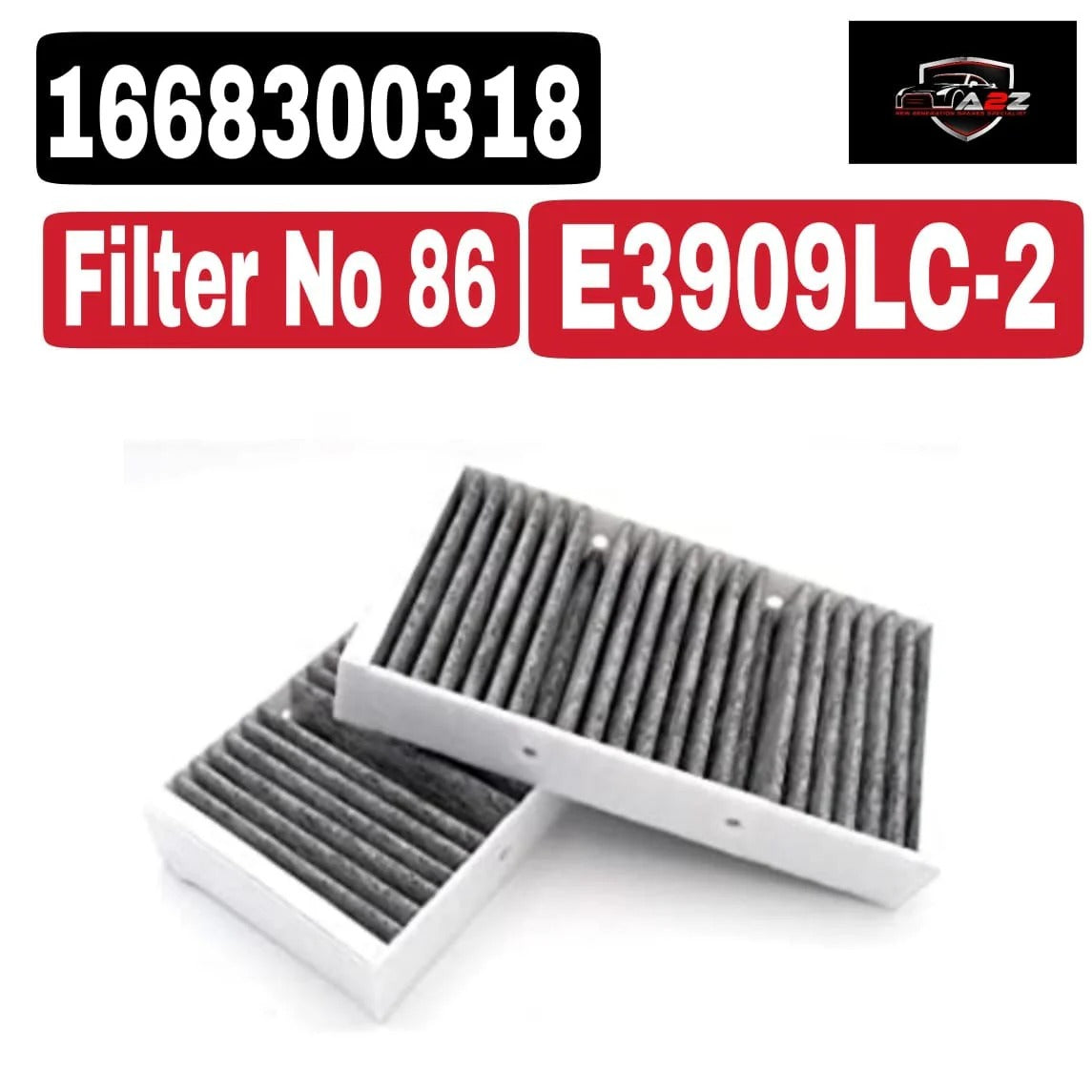Air Filter E3909LC-2 & 1668300318 & LAK878/S 1668307201 1668307201 A1668300318 A1668307201 A2928300000 Compatible With MERCEDES-BENZ GL-CLASS (X166) & GLE (W166) & GLE Coupe (C292)Tag : 86