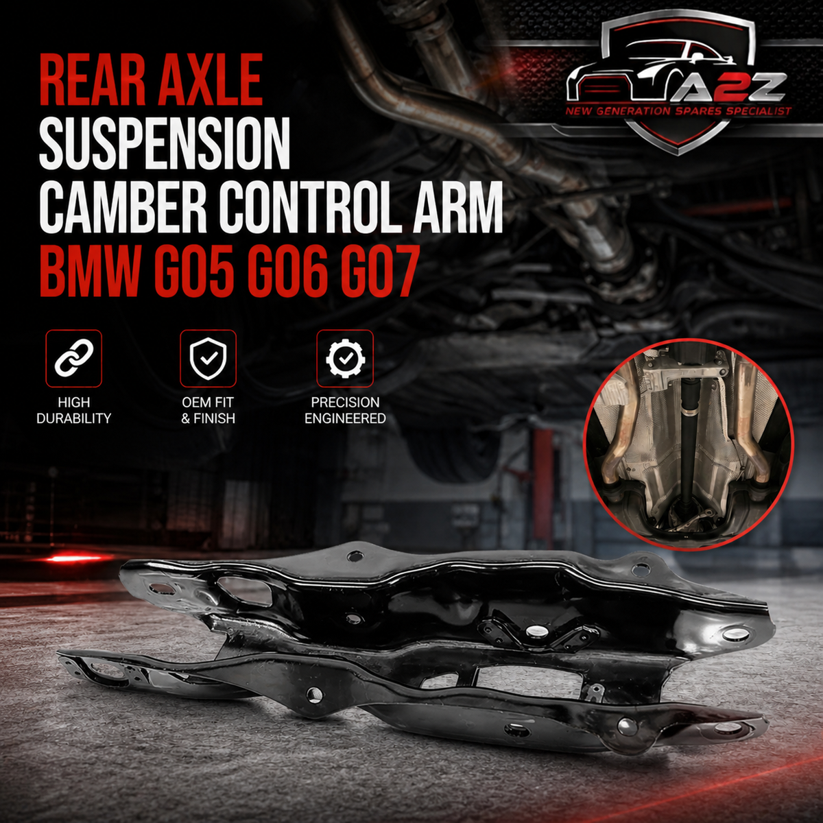Rear Axle Suspension Camber Control Arm Left & Right 33306878031 Compatible With BMW G05 G06 G07