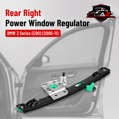 Rear Right Power Window Regulator 51357140590 Compatible with BMW 3 Series (E90)