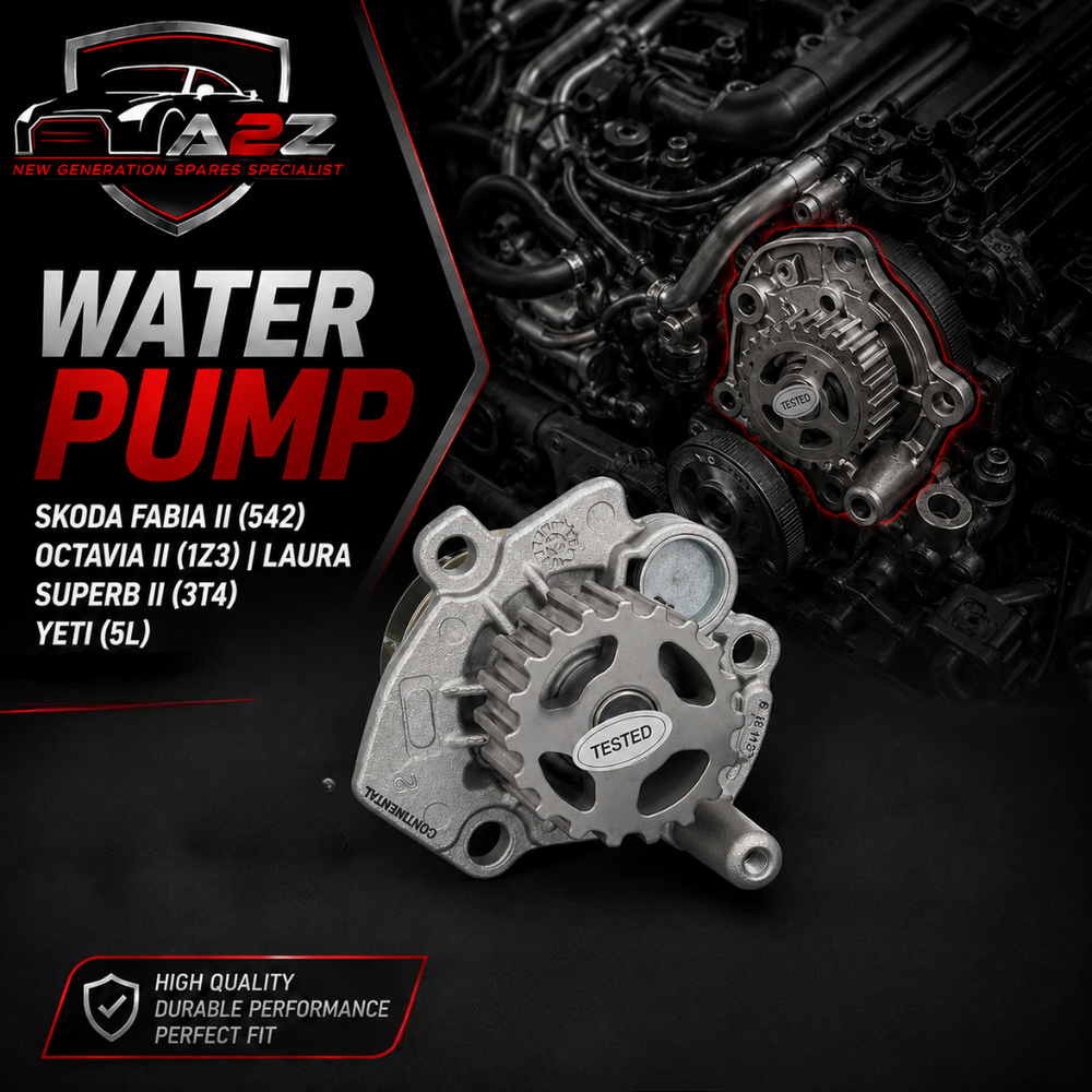 Water Pump WP6072 03L121011C 03L121011J 03L121011N 03L121011P 03L121011Q 03L121011PX Compatible With SKODA FABIA II (542) OCTAVIA II (1Z3) | LAURA SUPERB II (3T4) YETI (5L) CONTINENTAL