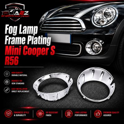 Fog Lamp Frame  Plating Left 51117248791 & Right 51117248792 Compatible With Mini Cooper S (R56) Tag No.710