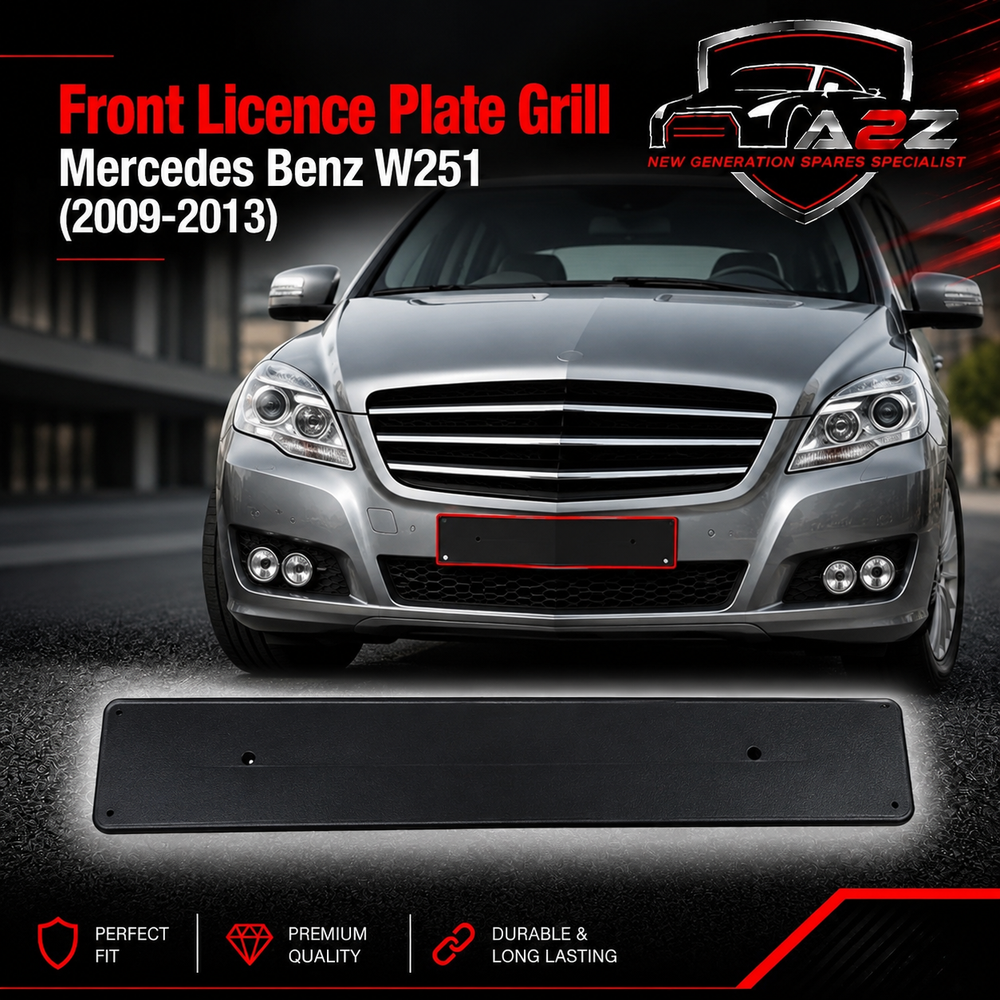 Front Licence Plate Grill 2518850881 Compatible With Mercedes Benz W251 2009-13 Tag No.362