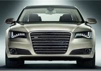 S8 Black And Chrome Upgrade Show Grill (With Logo) 4H0853651GHT94 Compatible With AUDI A8 (2011-2014) Tag No.107