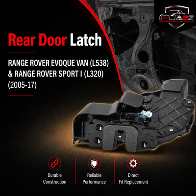 Rear Door Latch LR013890 Compatible With RANGE ROVER EVOQUE VAN (L538) & RANGE ROVER SPORT I (L320)(2005-17)