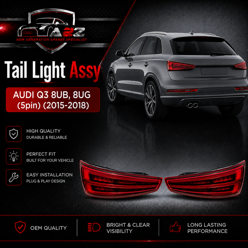 Tail Light Rear Lamp Left 8U0945093N 8U0945093T & Right 8U0945094N 8U0945094T Compatible With AUDI Q3 8UB, 8UG (5pin) (2015-2018) Tag No.151