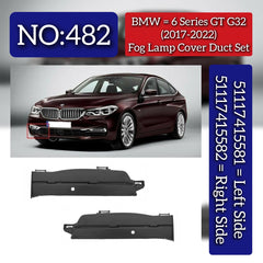 Fog Lamp Cover Duct Left 51117415581 & Right 51117415582 Compatible With BMW 6 SERIES GT G32 (2017-2022) Tag No.482