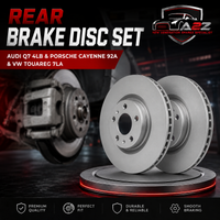 Rear Brake Disc Set 7L8615601C 7L8615601G Compatible With AUDI Q7 4LB & PORSCHE CAYENNE 92A & VW TOUAREG 7LA