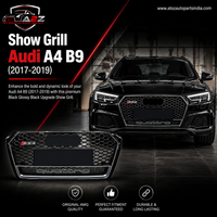 Show Grill Compatible With  Audi A4 B9(2017-19) RS4 Quattro Chrome Tag 26