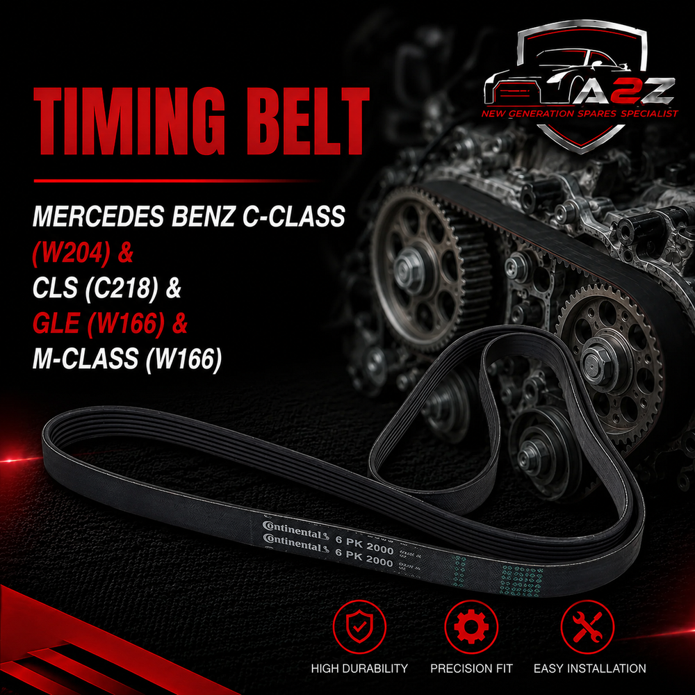 Timing Belt 6PK2000 Compatible With MERCEDES BENZ C-CLASS (W204) & CLS (C218) & GLE (W166) & M-CLASS (W166) Tag-BEL-04