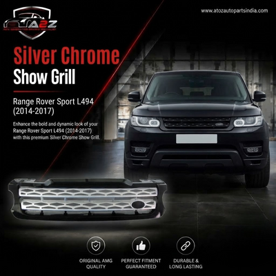 Silver Chrome Show grill Compatible With  Land Rover Range Rover Sport L494 (2014-17)  Tag 41