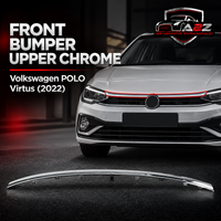 Front bumper Upper Chrome 5JN853768 Compatible With Volkswagen POLO Virtus (2022)