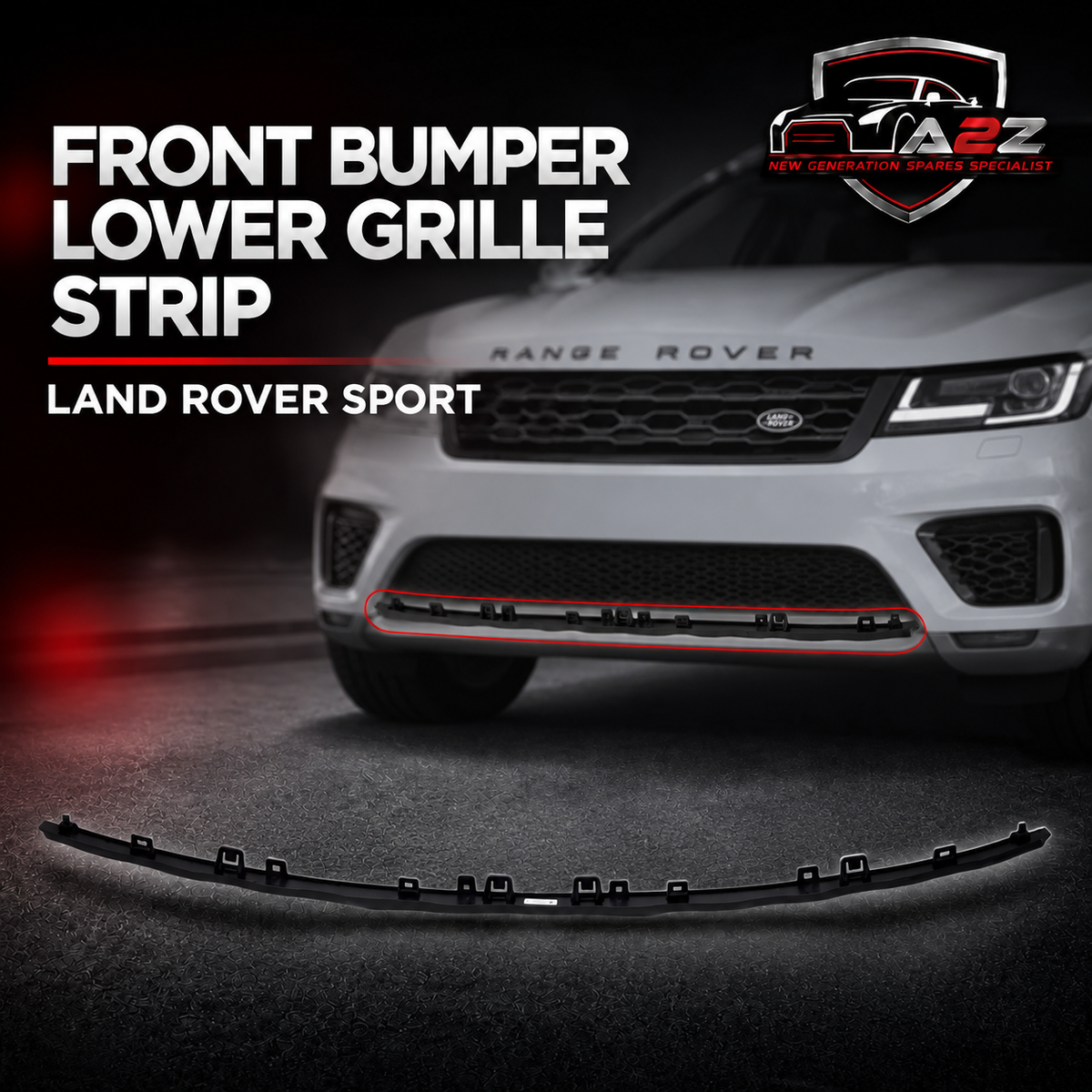 Front Bumper Lower Grille Strip LR169906 Compatible With LAND ROVER SPORT
