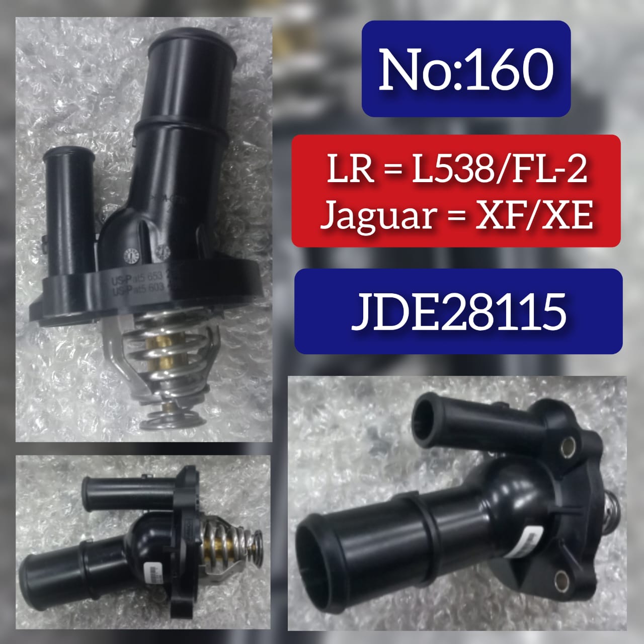 Thermostat (Thermostat Housing) JDE28115 Compatible With Land Rover Range Rover Evoque (L538) & Jaguar XF/XE