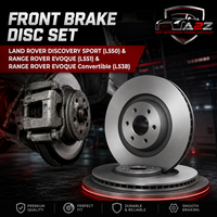 Front Brake Disc Set LR161912 Compatible With LAND ROVER DISCOVERY SPORT (L550) & RANGE ROVER EVOQUE (L551) & RANGE ROVER EVOQUE Convertible (L538)