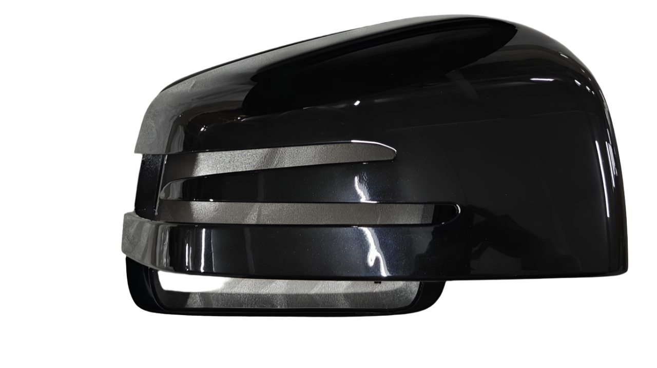 Side Mirror Upper Covers Glossy Black Right & Left Compatible With Mercedes Benz GLS-Class (W166) Tag No.103