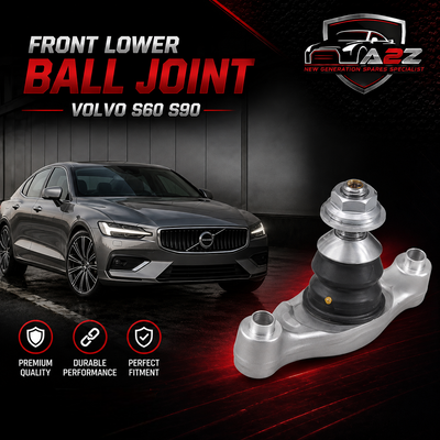Front Lower Ball Joint Right & Left 32221192 Set Compatible With VOLVO S60 S90 V60 V90