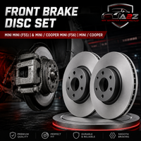 Front Brake Disc Set 34116799347 34116866295 Compatible With MINI MINI (F55) | & MINI / COOPER MINI (F56) | MINI / COOPER