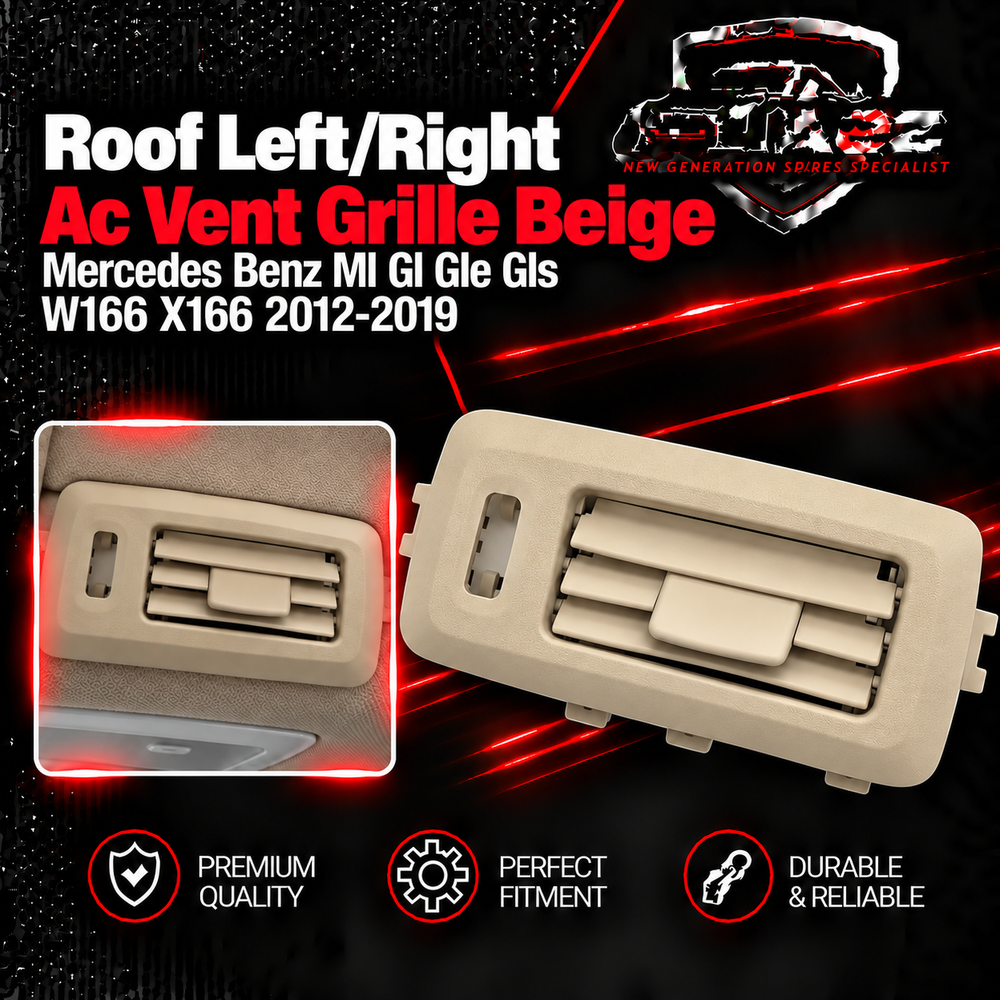Roof Left/Right Ac Vent Grille Beige 1668301554 8N84 Compatible With Mercedes Benz Ml Gl Gle Gls W166 X166 2012-2019
