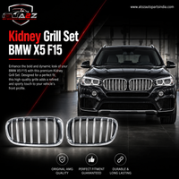 Kidney Grill Set 51137316062=R.H, & 51137316061=L.H  Compatible With BMW X5 F15 Tag 47