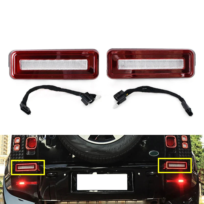 Red Stop Light Set Compatible With Land Rover Defender L633 (2020-2024)