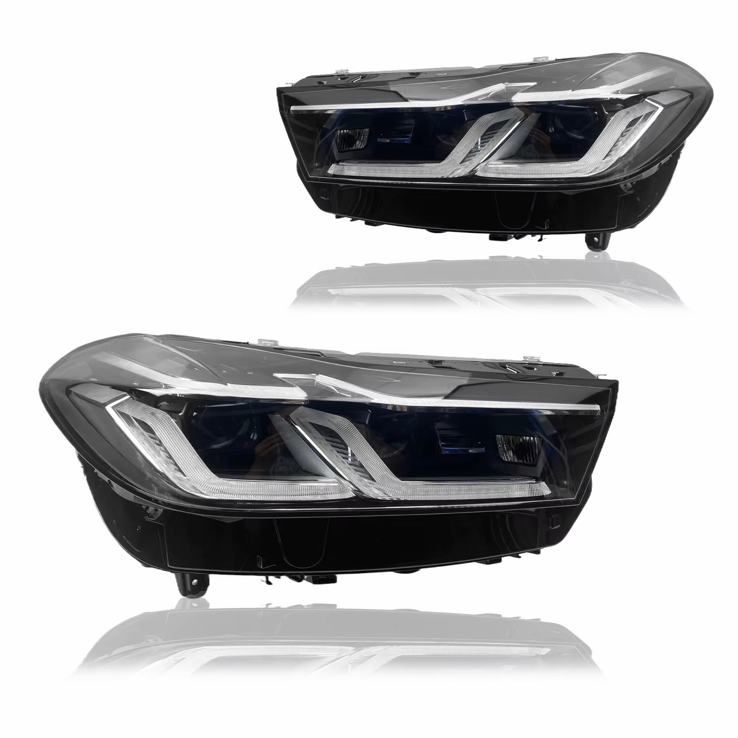 Complete Headlight Set Left 63119479289 & Right 63119479290 Compatible With BMW G32 2019-2023