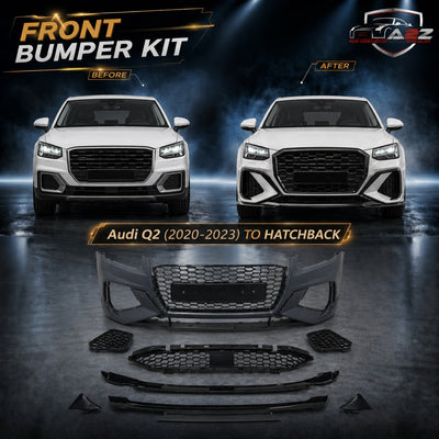 Front Bumper Kit Compatible With Audi Q2 {2020-2023}  Hatchback Kit FBK.7