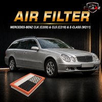 Air Filter E1031L-2 & 6420940404 & LX1850/1 Compatible With MERCEDES-BENZ CLK (C209) & CLS (C219) & E-CLASS (W211)Tag 32