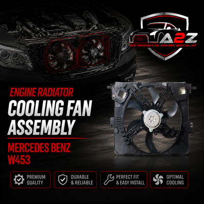 Engine Radiator Cooling Fan Assembly 4539064300 Compatible With Mercedes Benz W453